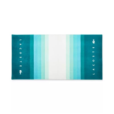 LACOSTE HOME St Martin Gradient-Stripe Cotton Beach Towel