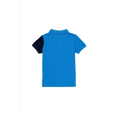 Erkek Çocuk Saks Polo Yaka Tişört