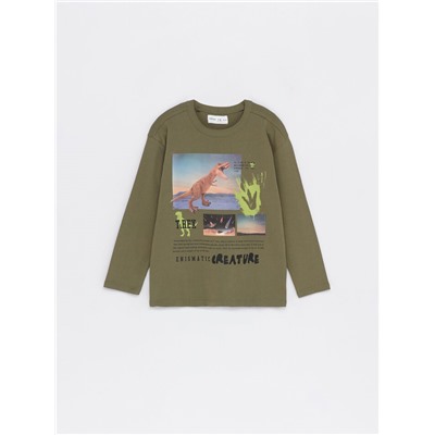 Text print T-shirt