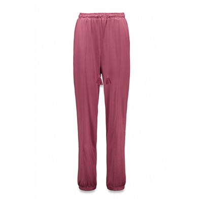 Pantalón largo punto suave granate