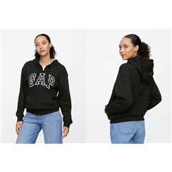 Relaxed Gap Logo Zip Hoodie