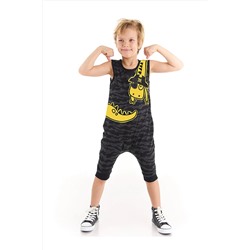 Denokids Korsan Dinozor Erkek Çocuk Kamuflaj Tulum CFF-22Y2-039