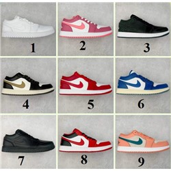 Кроссовки Nik*e Серия Air Jordan AJ1 Low с низким вырезом оригинальная последняя разработка  идеальный тип обуви
