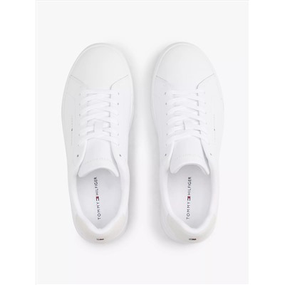 Coated Leather Court Sneaker