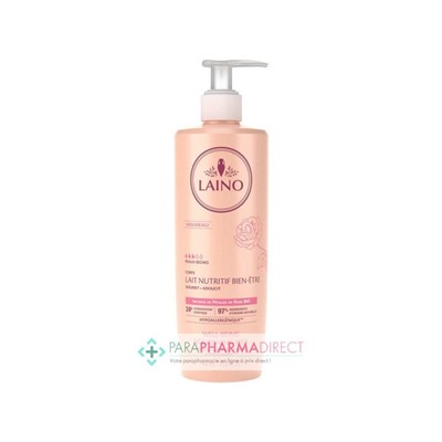 Laino Lait Nutritif Bien-Être Pétales de Rose BIO Peaux Sèches 400ml