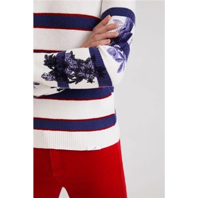 Jersey rayas y flores