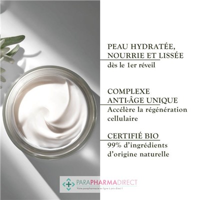Sanoflore Crème des Reines Nuit - Soin Réparateur Régénération & Eclat BIO 50 ml