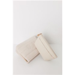 Neceser pequeño rubber beige