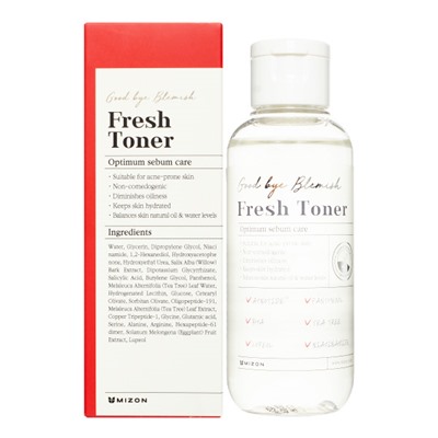 MIZON GOOD BYE BLEMISH FRESH TONER Тонер для лица 120мл