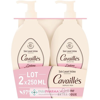 Cavaillès L'Intime Extra-Doux - Soin Lavant Intime - LOT de 2x250mlLot  × 2