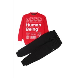 Sudadera y pantalón de chándal Kaido - Rojo y negro