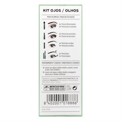 Kit verde de pinceles ojos Deliplus contiene pincel difuminador, pincel precisión, pincel sombra y pincel dúo