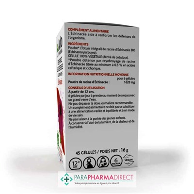 ArkoPharma ArkoGélules - Echinacée - Renforce les Défenses de l'Organisme - BIO 45 gélules