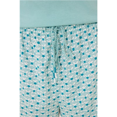 Pijama corto 100% algodón Snoopy verde