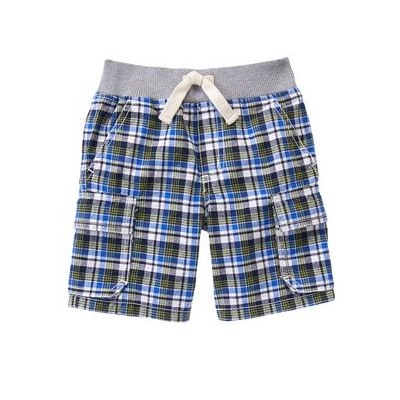 Plaid Cargo Shorts