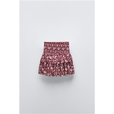 PRINTED TULLE SKIRT