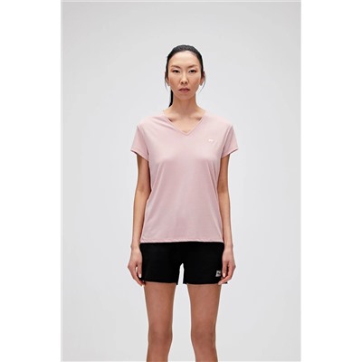Bad Bear, Violet V-neck T-shirt Pudra Pembe Basic Kadın Tişört