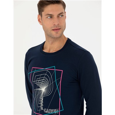 Lacivert Regular Fit Sweatshirt