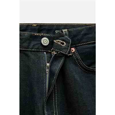JEANS TRF RELAXED MINI FOLD UP LOW RISE