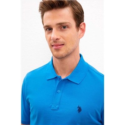 Erkek Kobalt Basic Polo Yaka Tişört