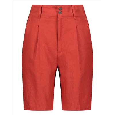 Damen Bermuda - Leinen-Mix