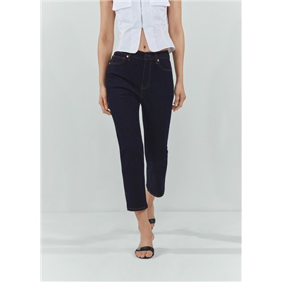 Jeans capri abertura lateral