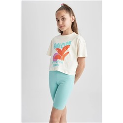 Defacto Kız Çocuk Kısa Boy Tayt J3485A623HS