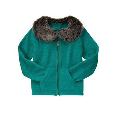 Fur-Collar Cardigan