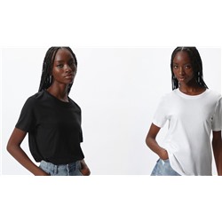 PACK OF 2 BASIC ROUND NECK T-SHIRTS