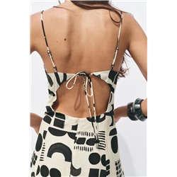 PRINTED CUT-OUT DRESS