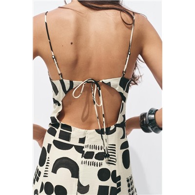 PRINTED CUT-OUT DRESS