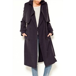 Gabardina fluida Azul marino