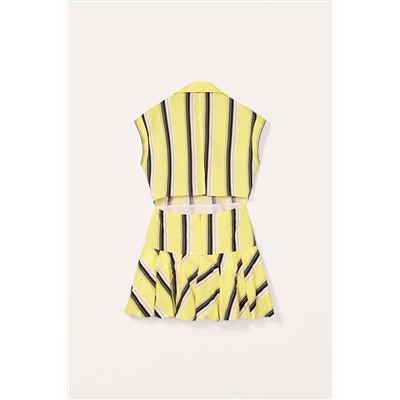 LIMITED EDITION STRIPED PUFF DRESS