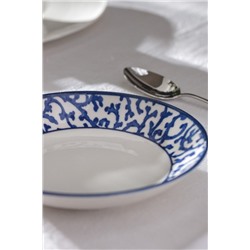 Reve Bleu Bliss Yemek Tabağı - 20 cm - Mavi/Beyaz