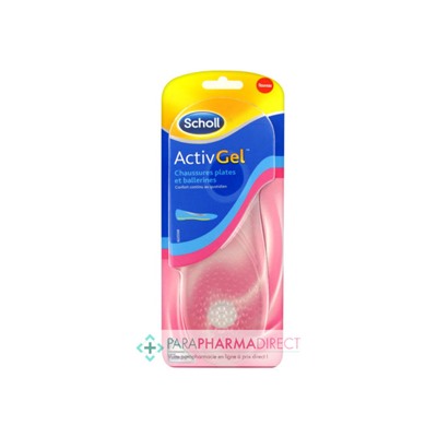 Scholl Semelles ActivGel Chaussures Plates et Ballerines 35-40,5 1 paire