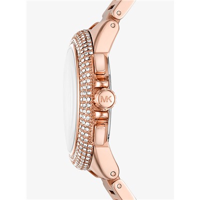Oversized Camille Pavé Rose Gold-Tone Watch
