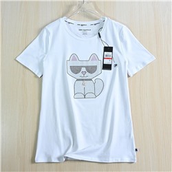 Хлопковая футболка  KARL LAGERFEL*D ОРИГИНАЛ!