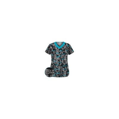 UA News Worthy Turquoise Scrub Top