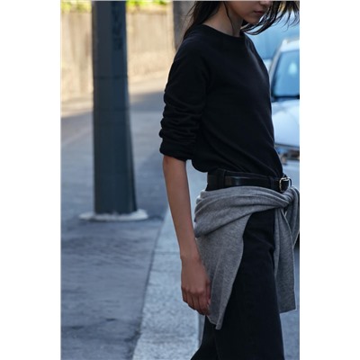LONG SLEEVE COTTON T-SHIRT