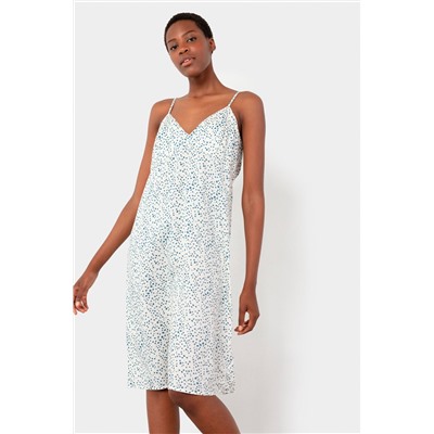 Camisón Blanco e índigo