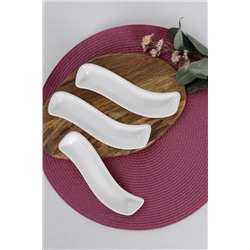 Keramika Mat Beyaz İvory Zeytinlik 18 Cm 3 Adet ST612003F022A0000000AF1100