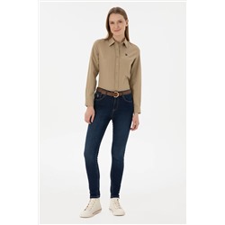 U.S. Polo Assn., Kadın Mavi Jean Pantolon 50266548-DN0022