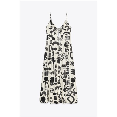 PRINTED CUT-OUT DRESS