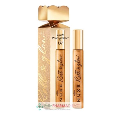 Nuxe Cracker Huile Prodigieuse Or Huile Sèche Multi-Fonctions Effet Lumière - Roll-On 8ml