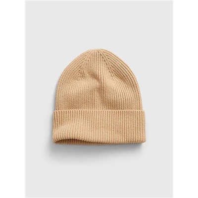 Organic Cotton Ribbed Beanie