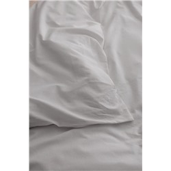 Manon King Size %100 Pamuk Ranforce Düz Nevresim - Gri