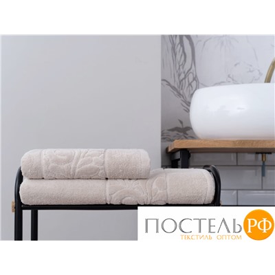 Полотенце Arya Бархат 70X140 Liber Бежевый