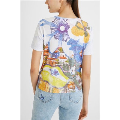 Camiseta canalé arty
