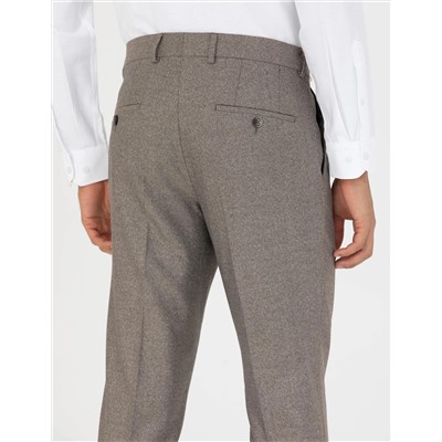 Açık Kahverengi Slim Fit Kumaş Pantolon