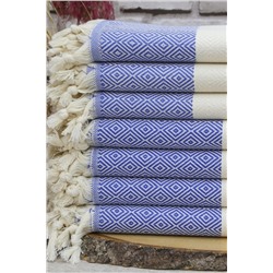 Fabric Box, %100 Doğal Pamuk Elmas Peştemal Banyo Havlusu Türk Havlusu Hamam Plaj Havlusu